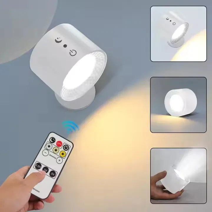 💡 Lámpara de Pared LED Giratoria 360° – Doble Luz para Dormitorio o Sala
