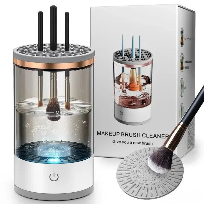 Limpiador eléctrico de brochas de maquillaje