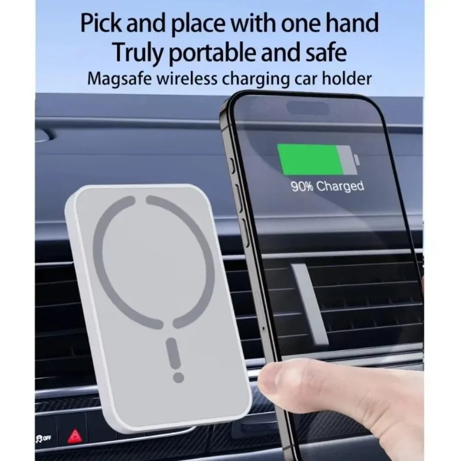 ⚡ Cargador Inalámbrico Magnético para Auto (30 W)