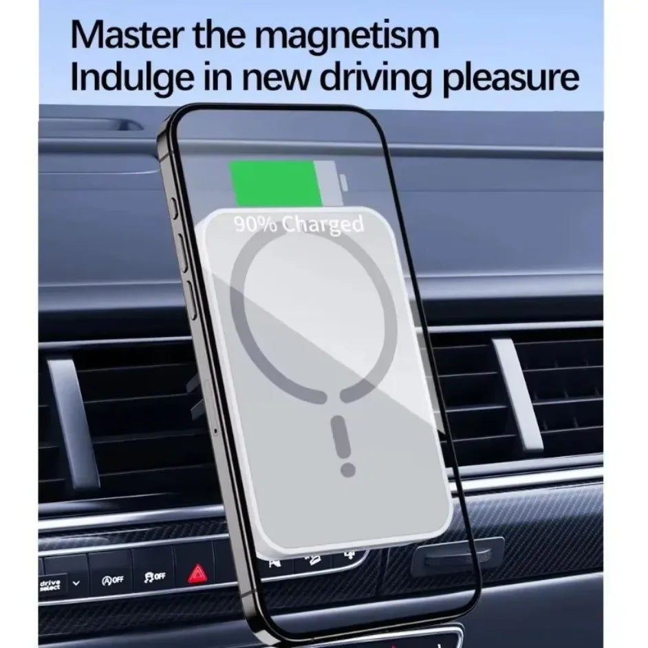 ⚡ Cargador Inalámbrico Magnético para Auto (30 W)