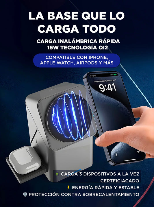 carga inalámbrica 3 en 1 - QI2