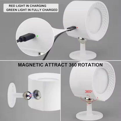 💡 Lámpara de Pared LED Giratoria 360° – Doble Luz para Dormitorio o Sala